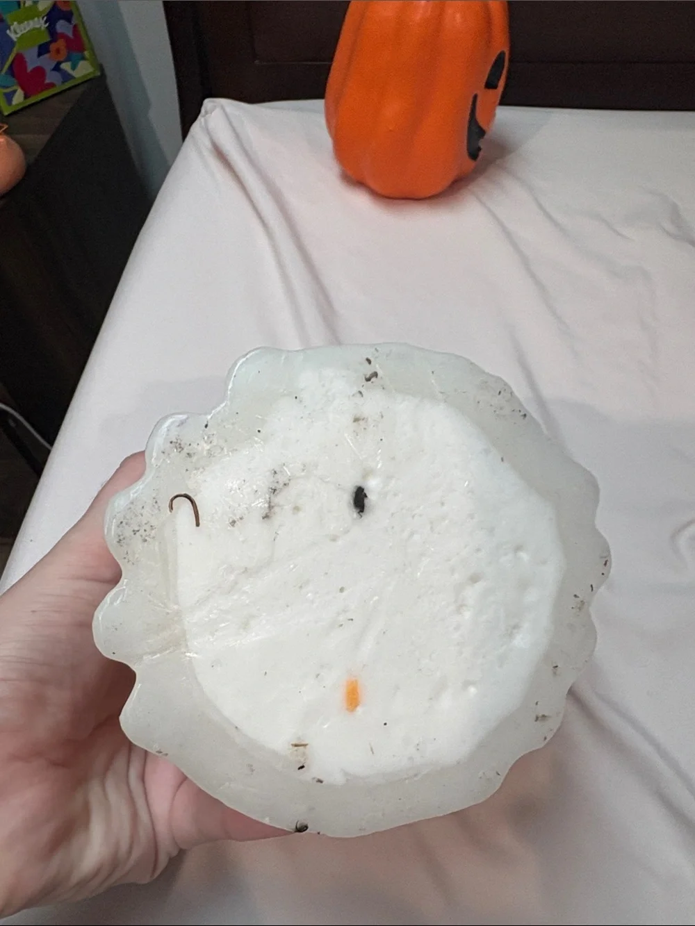 Halloween Pumpkin and Ghost Decorative Candles - Orange & Cream